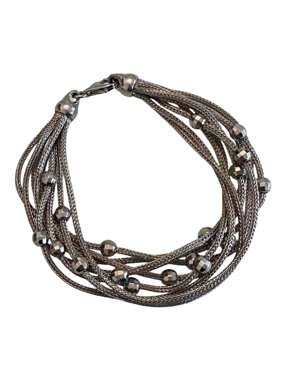 Italian .925 Silver Multi-Strand Bracelet